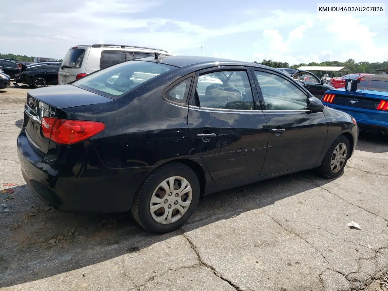 2010 Hyundai Elantra Blue VIN: KMHDU4AD3AU207826 Lot: 62907945