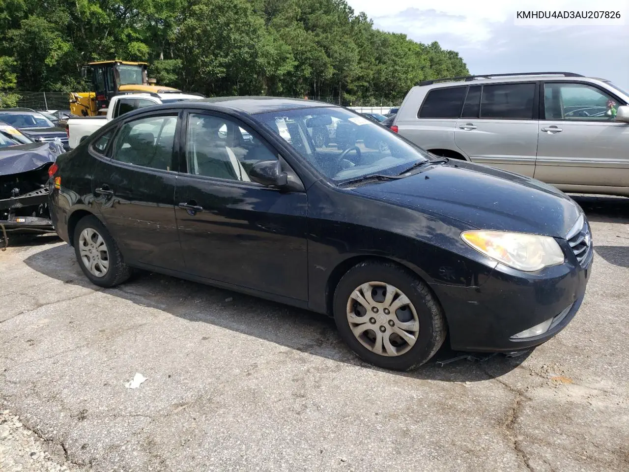 2010 Hyundai Elantra Blue VIN: KMHDU4AD3AU207826 Lot: 62907945
