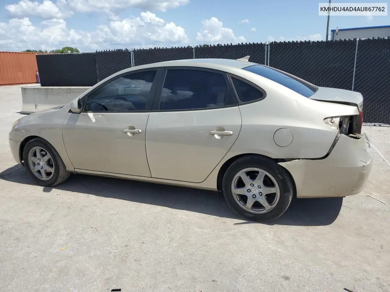 2010 Hyundai Elantra Blue VIN: KMHDU4AD4AU867762 Lot: 63185695