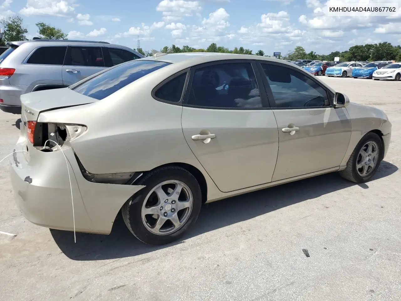 2010 Hyundai Elantra Blue VIN: KMHDU4AD4AU867762 Lot: 63185695