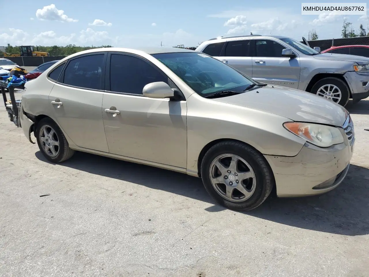 2010 Hyundai Elantra Blue VIN: KMHDU4AD4AU867762 Lot: 63185695