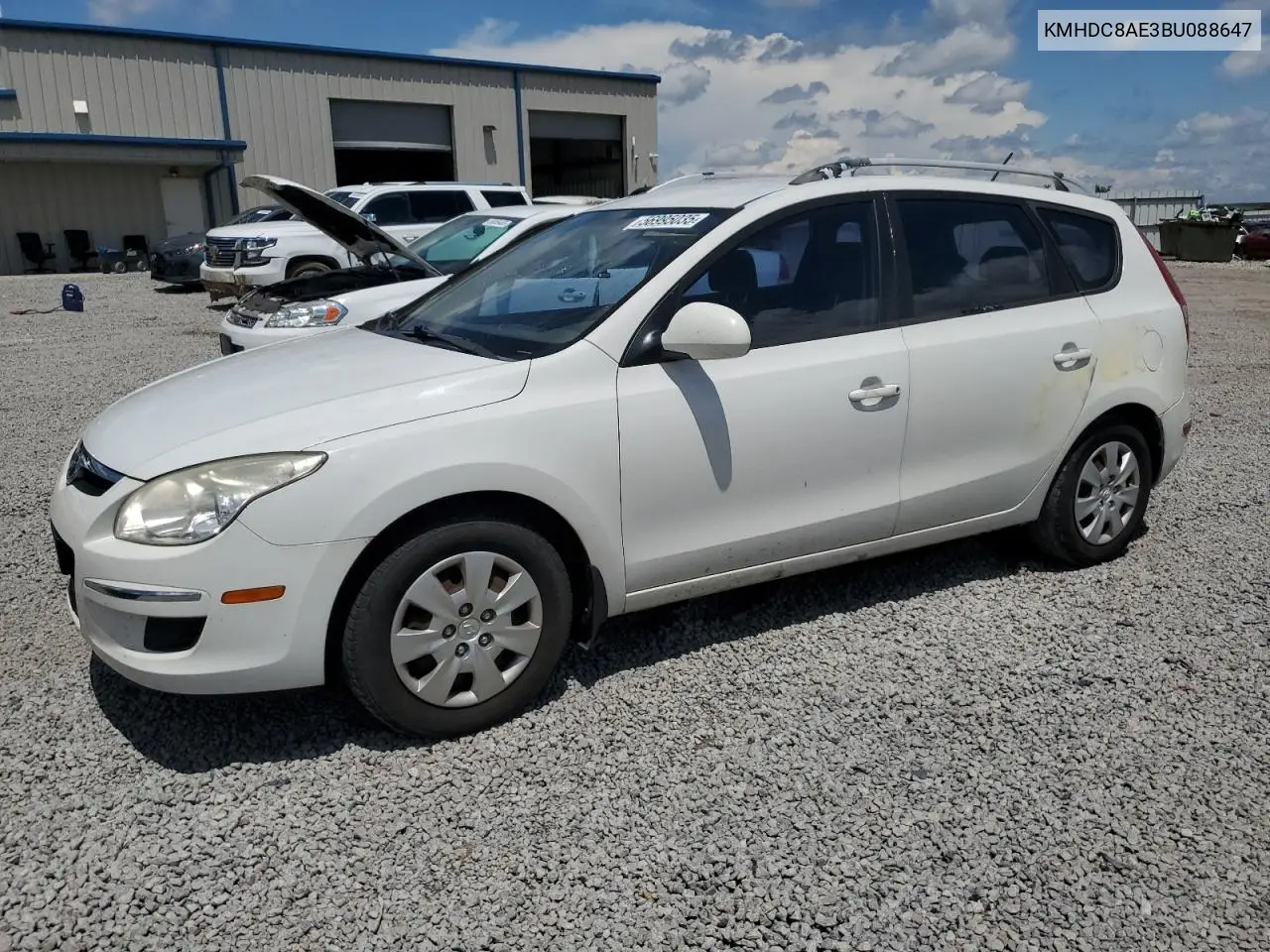 2011 Hyundai Elantra Touring Gls VIN: KMHDC8AE3BU088647 Lot: 56995035