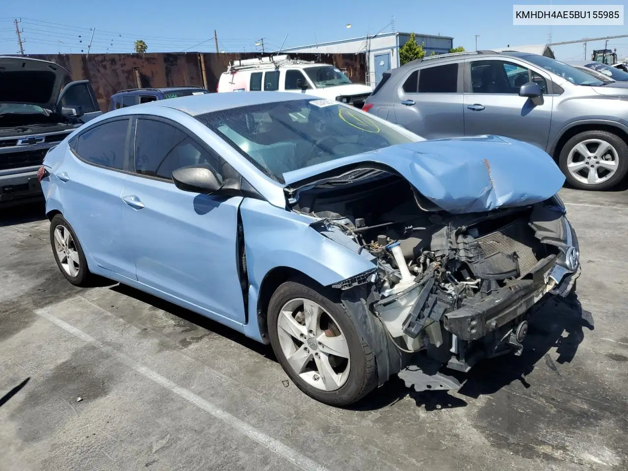 2011 Hyundai Elantra Gls VIN: KMHDH4AE5BU155985 Lot: 63345285