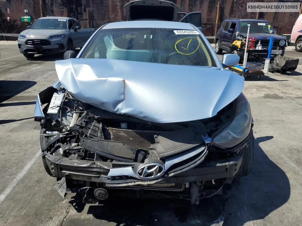 2011 Hyundai Elantra Gls VIN: KMHDH4AE5BU155985 Lot: 63345285