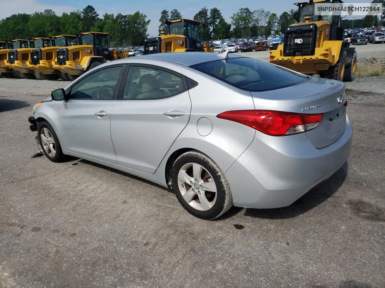 2012 Hyundai Elantra Gls VIN: 5NPDH4AE9CH122844 Lot: 56729125