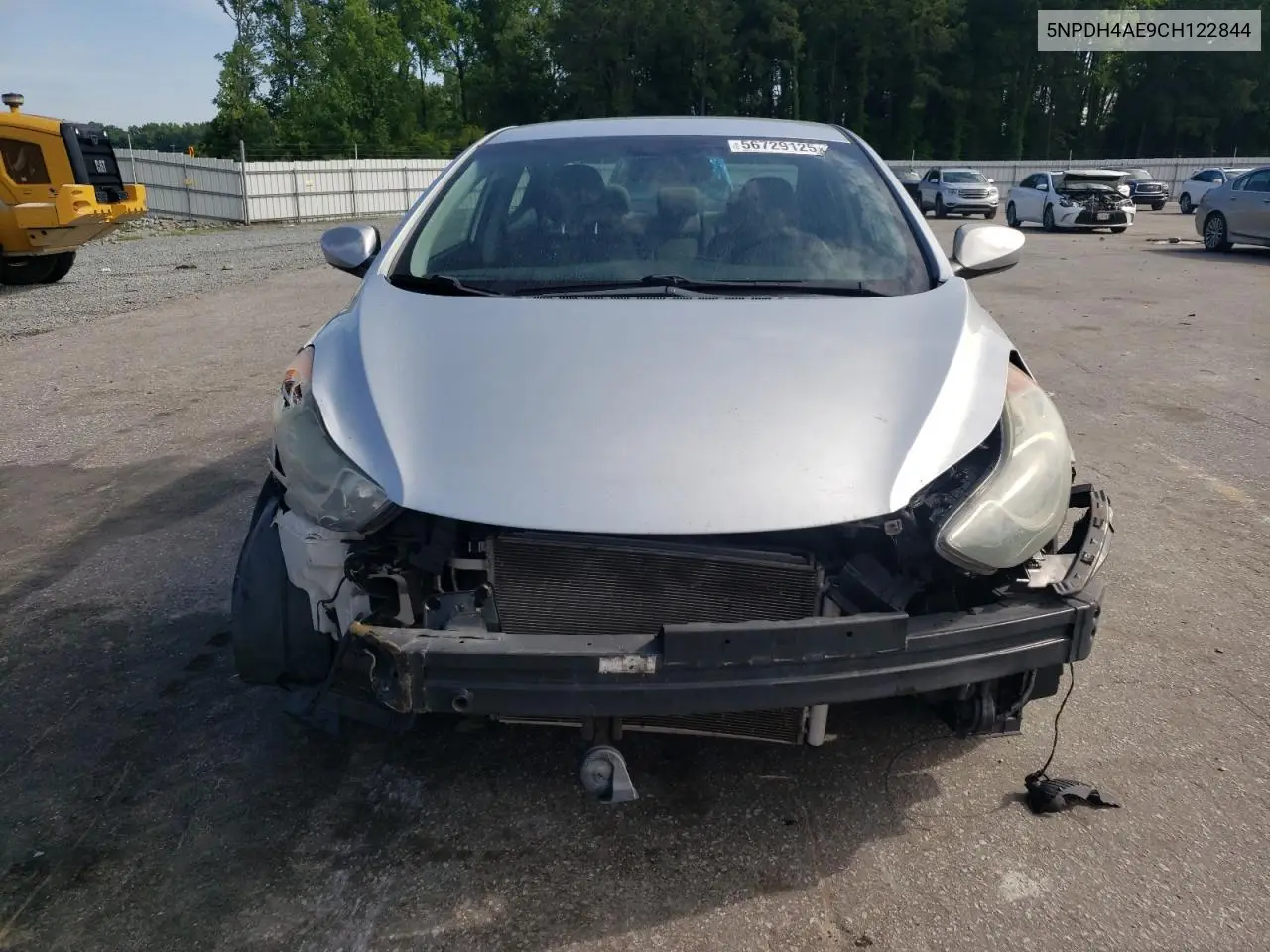 2012 Hyundai Elantra Gls VIN: 5NPDH4AE9CH122844 Lot: 56729125