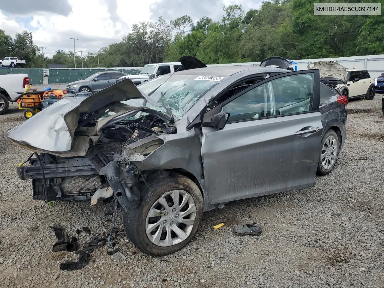2012 Hyundai Elantra Gls VIN: KMHDH4AE5CU397144 Lot: 57083355