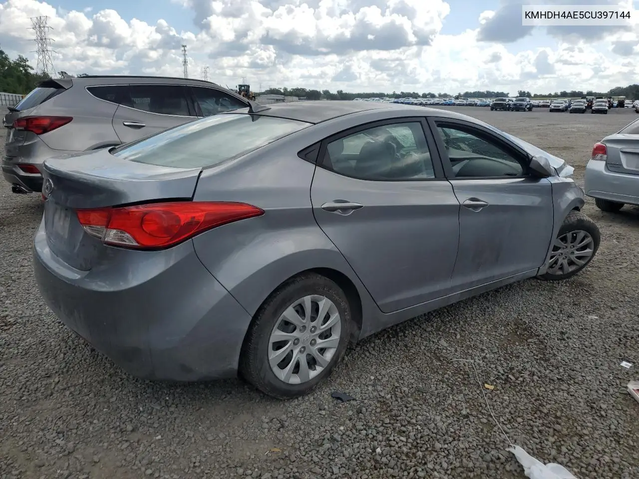 2012 Hyundai Elantra Gls VIN: KMHDH4AE5CU397144 Lot: 57083355