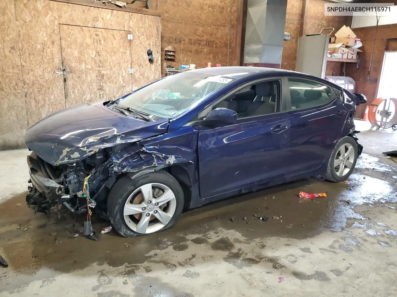 2012 Hyundai Elantra Gls VIN: 5NPDH4AE8CH116971 Lot: 59966485