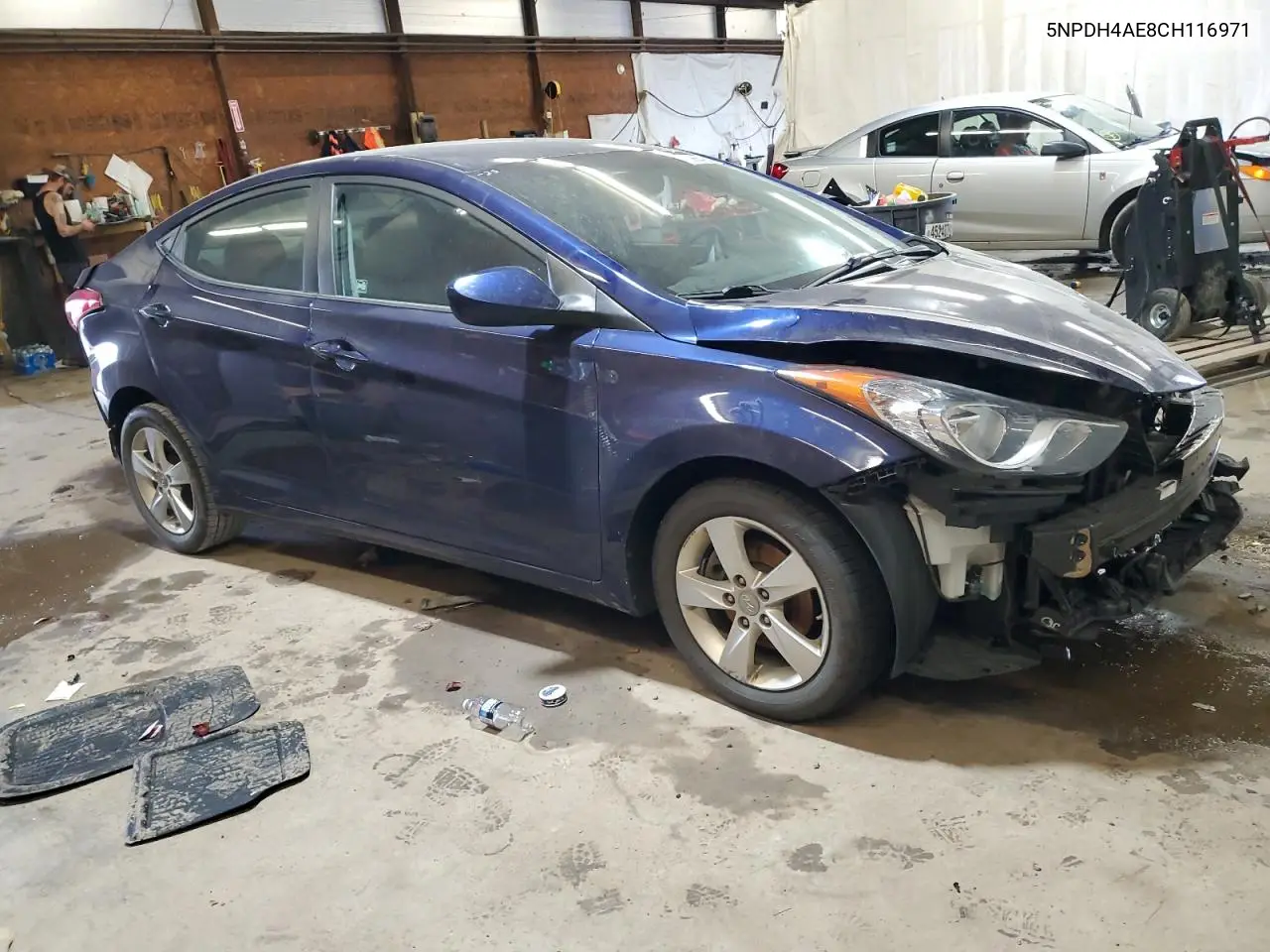 2012 Hyundai Elantra Gls VIN: 5NPDH4AE8CH116971 Lot: 59966485