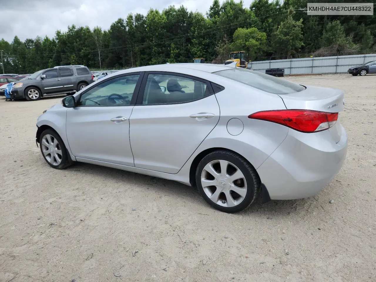 2012 Hyundai Elantra Gls VIN: KMHDH4AE7CU448322 Lot: 62540055
