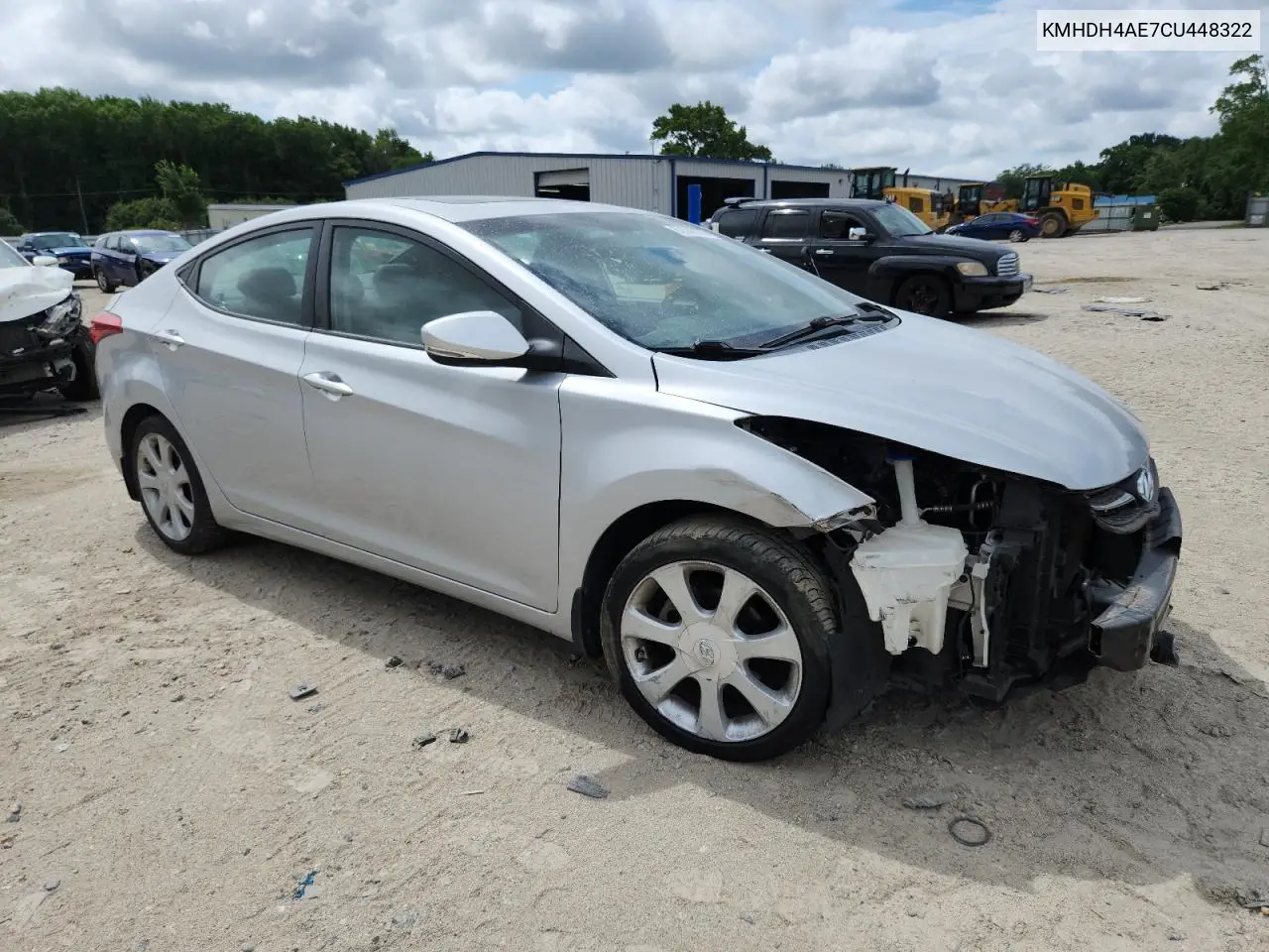 2012 Hyundai Elantra Gls VIN: KMHDH4AE7CU448322 Lot: 62540055