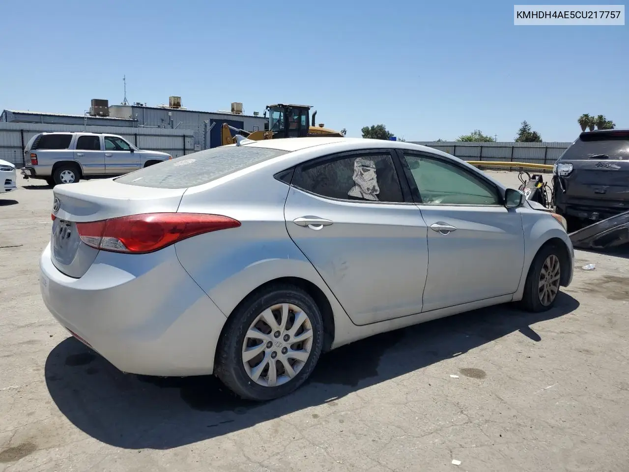 2012 Hyundai Elantra Gls VIN: KMHDH4AE5CU217757 Lot: 62560985