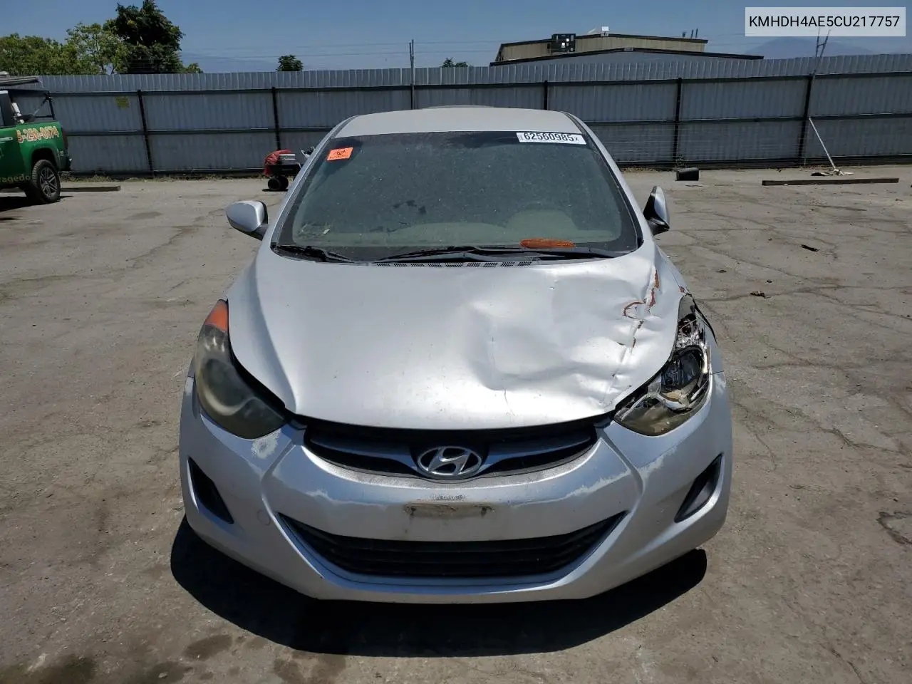 2012 Hyundai Elantra Gls VIN: KMHDH4AE5CU217757 Lot: 62560985