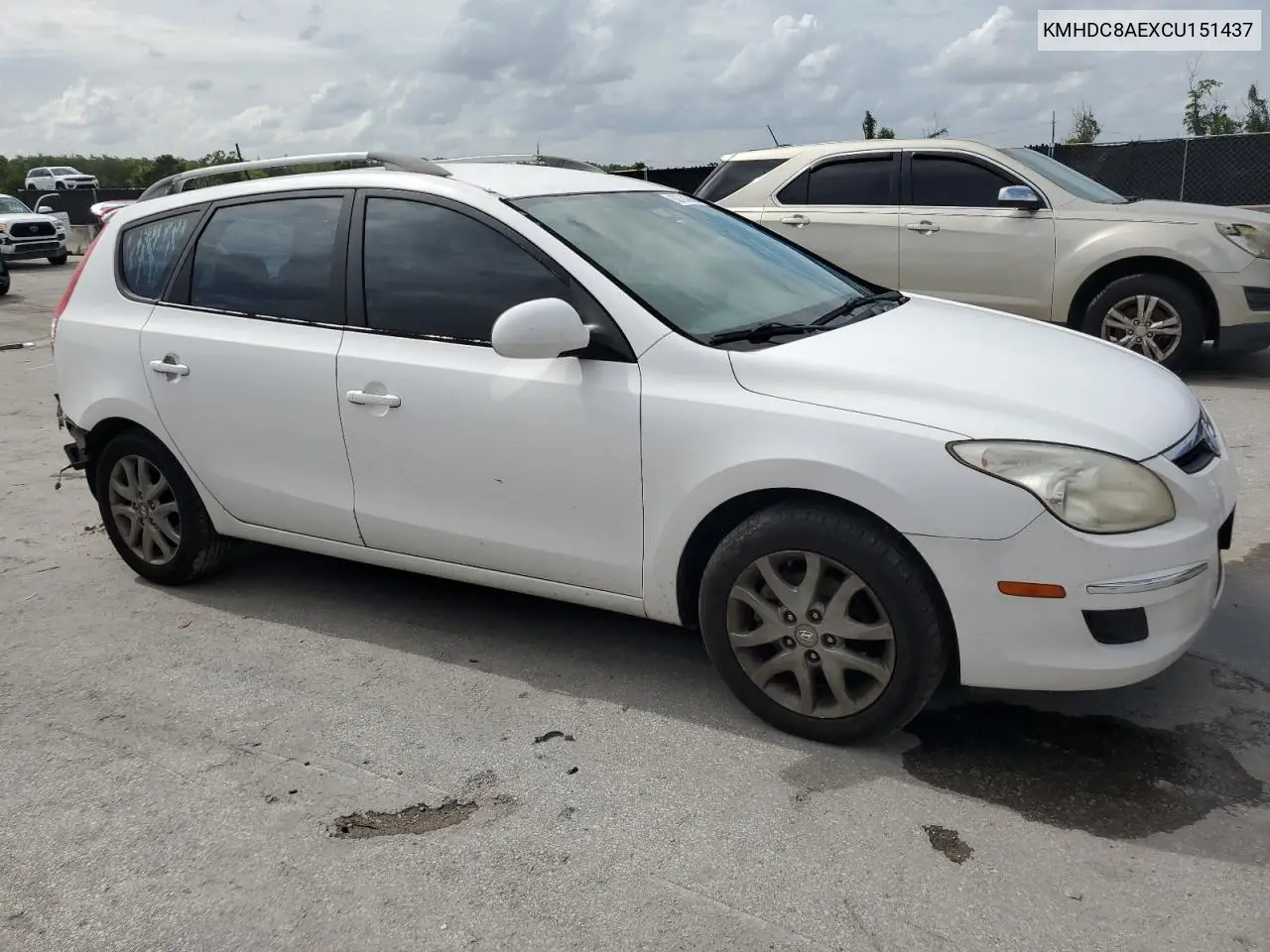 2012 Hyundai Elantra Touring Gls VIN: KMHDC8AEXCU151437 Lot: 62734345