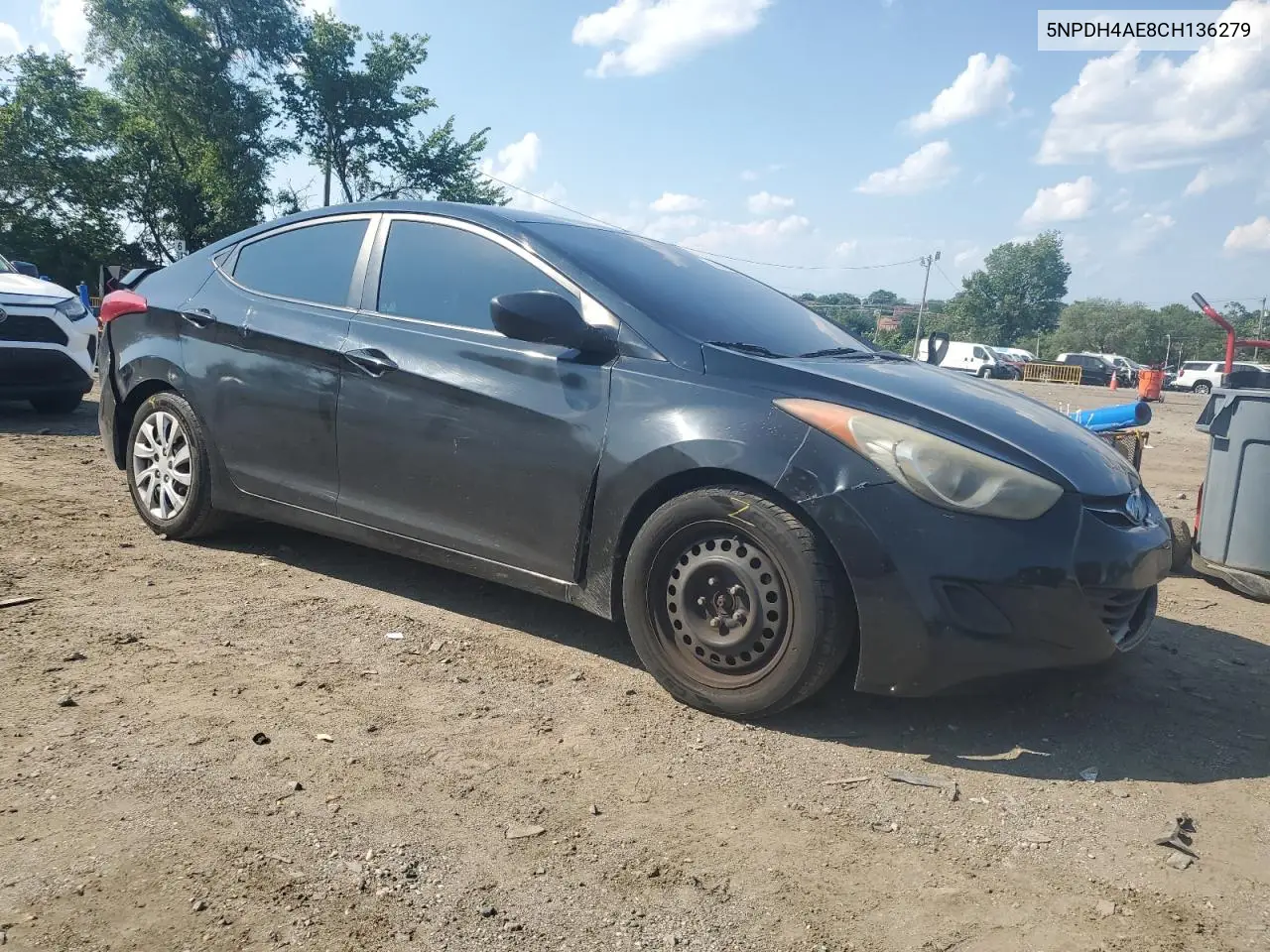 2012 Hyundai Elantra Gls VIN: 5NPDH4AE8CH136279 Lot: 62868795