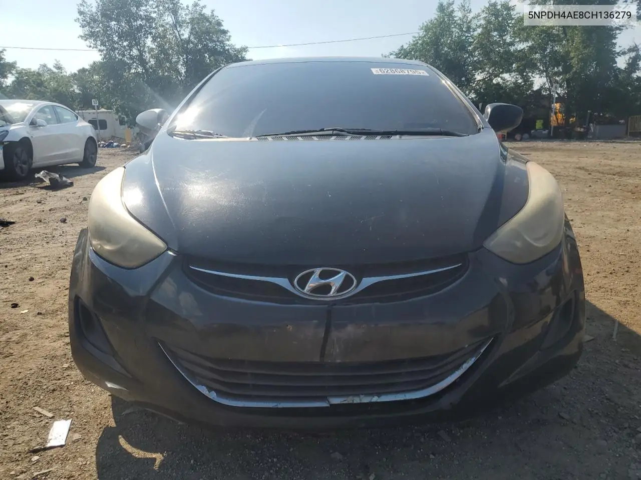 2012 Hyundai Elantra Gls VIN: 5NPDH4AE8CH136279 Lot: 62868795