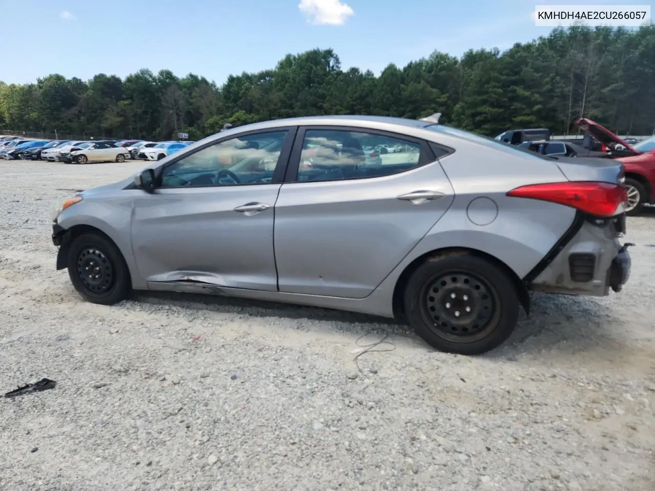2012 Hyundai Elantra Gls VIN: KMHDH4AE2CU266057 Lot: 62965195