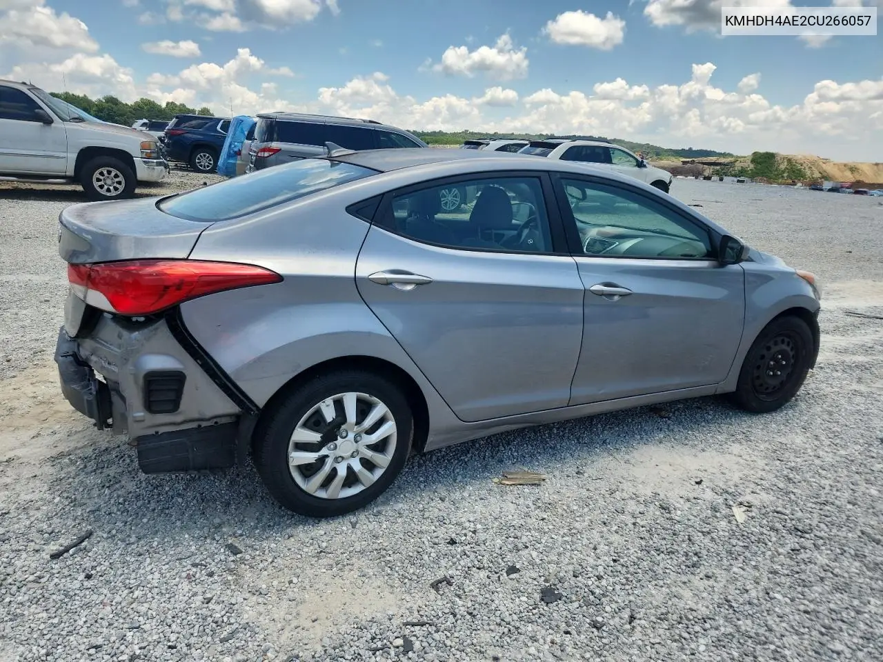 2012 Hyundai Elantra Gls VIN: KMHDH4AE2CU266057 Lot: 62965195