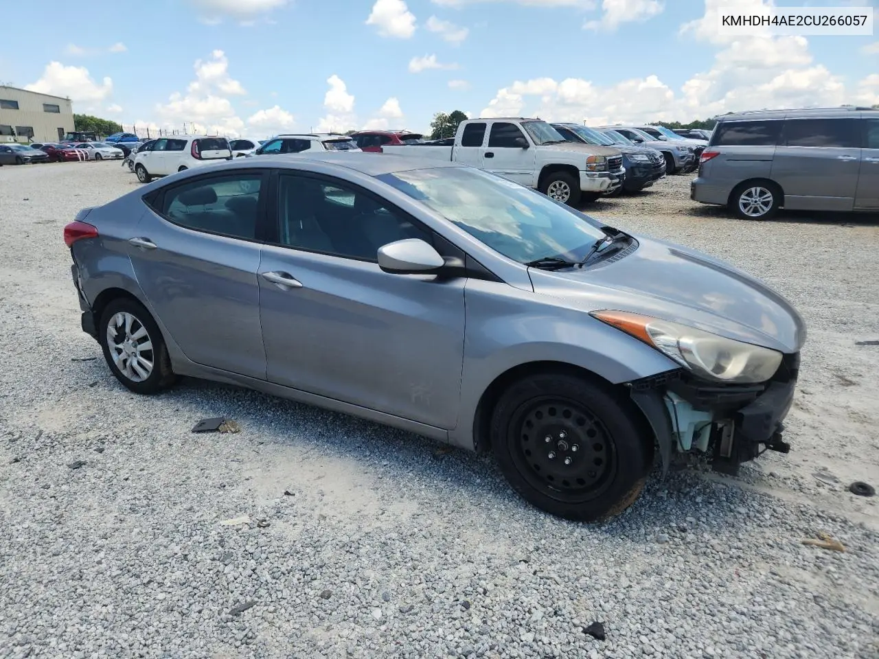 2012 Hyundai Elantra Gls VIN: KMHDH4AE2CU266057 Lot: 62965195