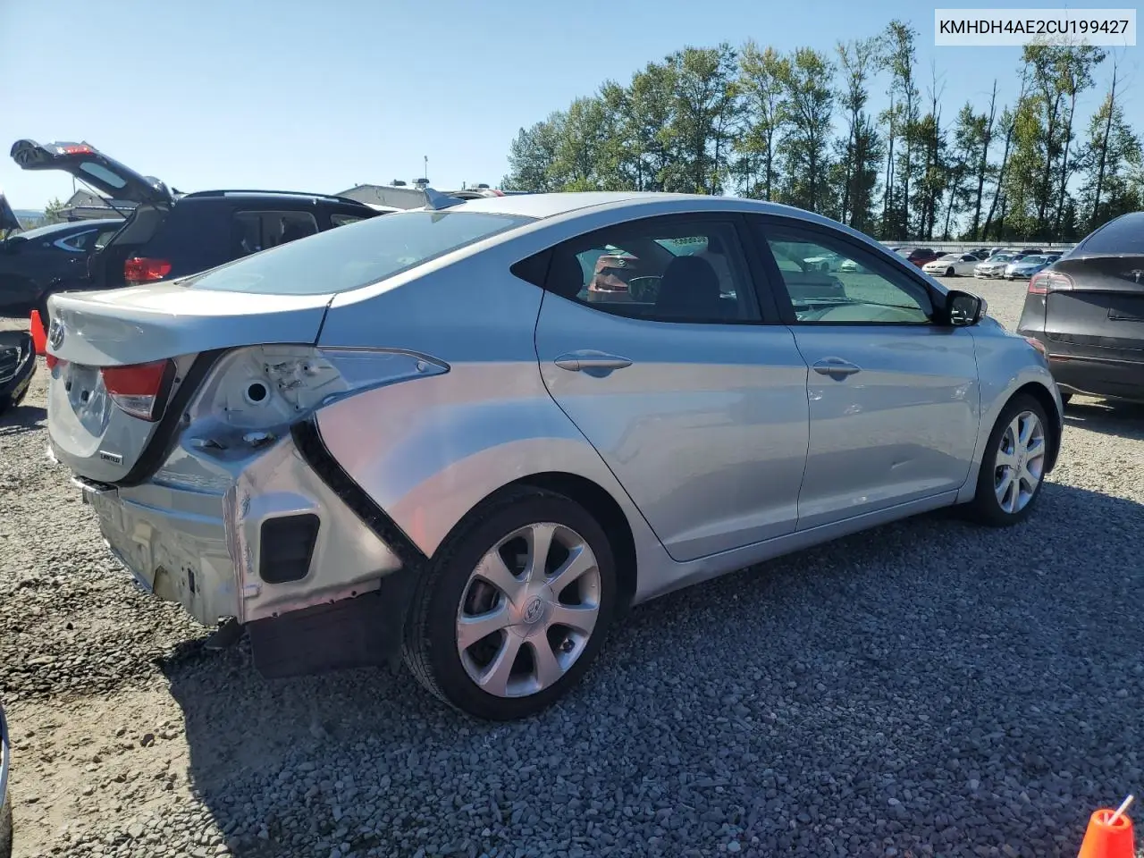 2012 Hyundai Elantra Gls VIN: KMHDH4AE2CU199427 Lot: 63036665