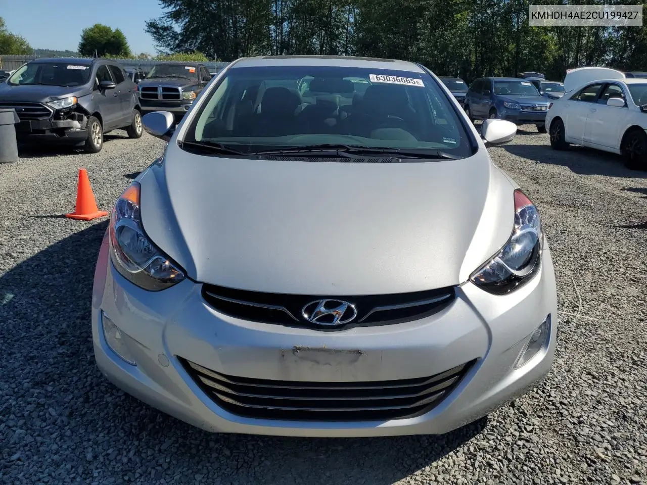 2012 Hyundai Elantra Gls VIN: KMHDH4AE2CU199427 Lot: 63036665