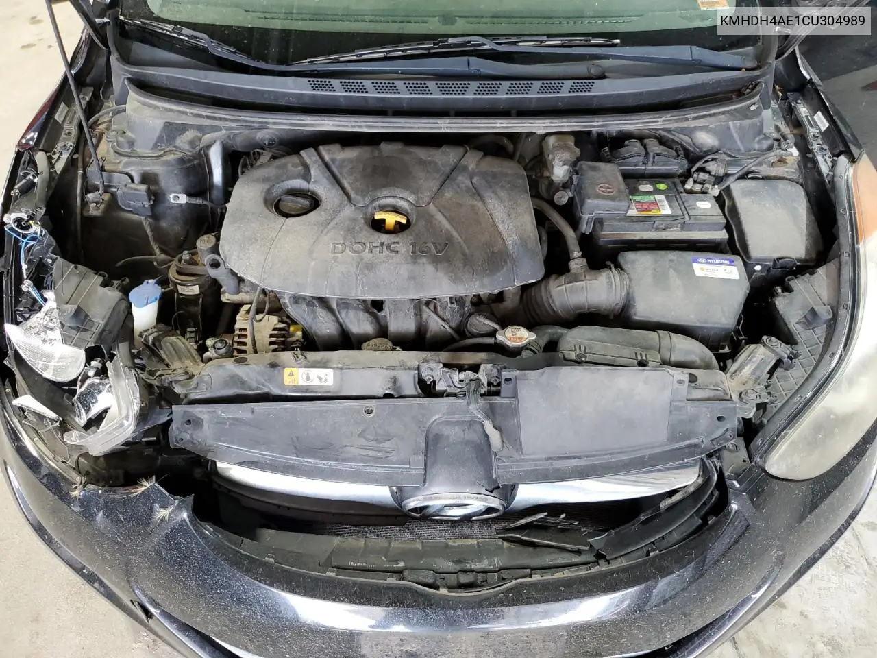 2012 Hyundai Elantra Gls VIN: KMHDH4AE1CU304989 Lot: 63089395