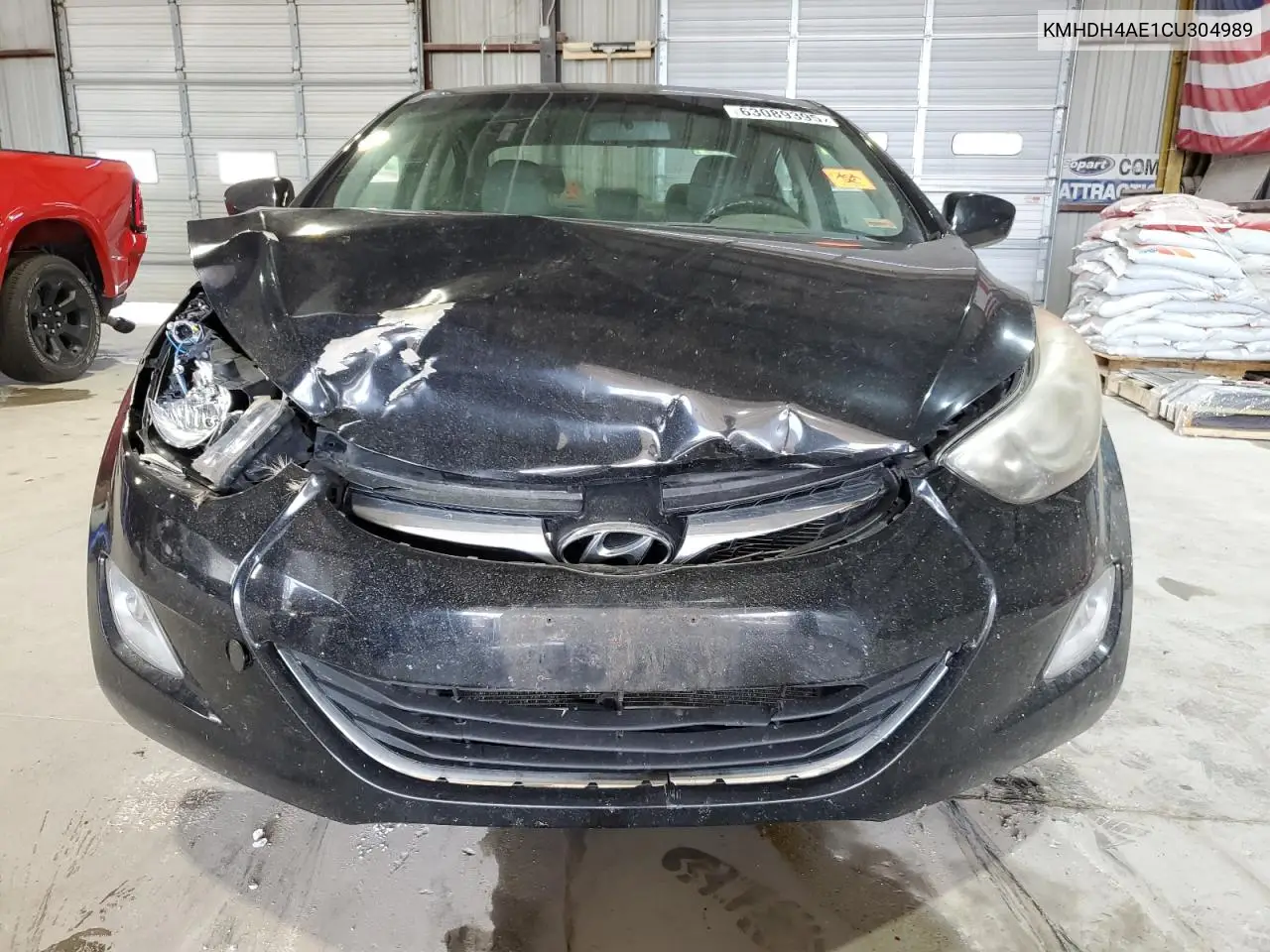 2012 Hyundai Elantra Gls VIN: KMHDH4AE1CU304989 Lot: 63089395