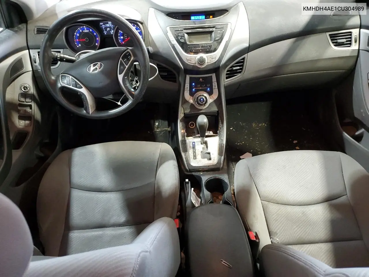 2012 Hyundai Elantra Gls VIN: KMHDH4AE1CU304989 Lot: 63089395