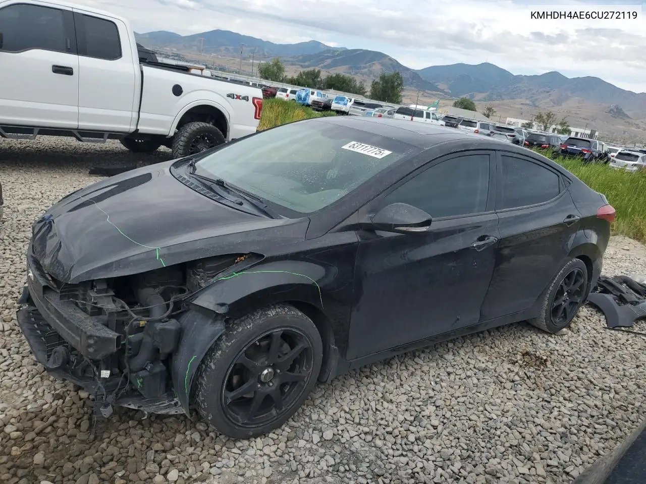 2012 Hyundai Elantra Gls VIN: KMHDH4AE6CU272119 Lot: 63117775