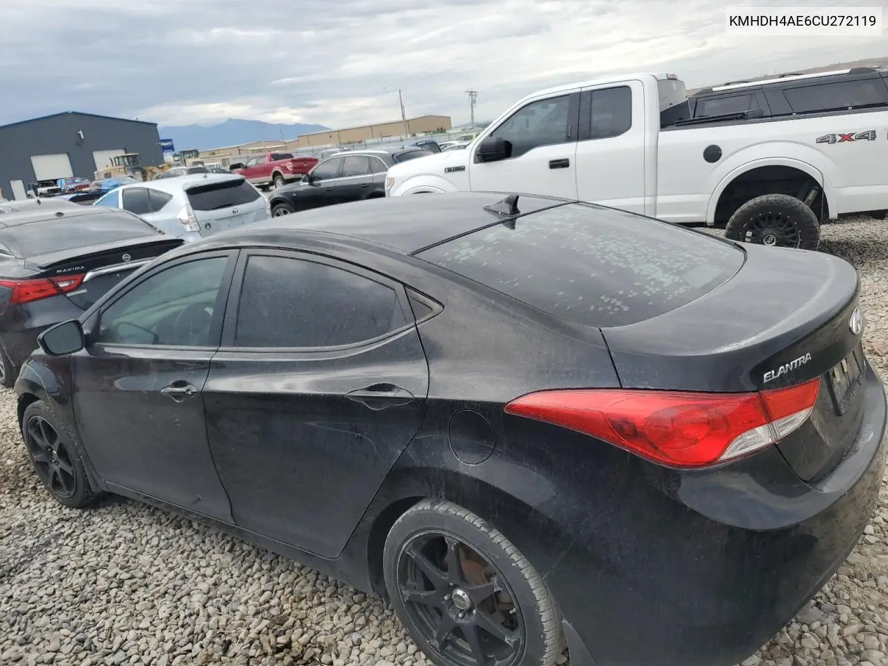 2012 Hyundai Elantra Gls VIN: KMHDH4AE6CU272119 Lot: 63117775