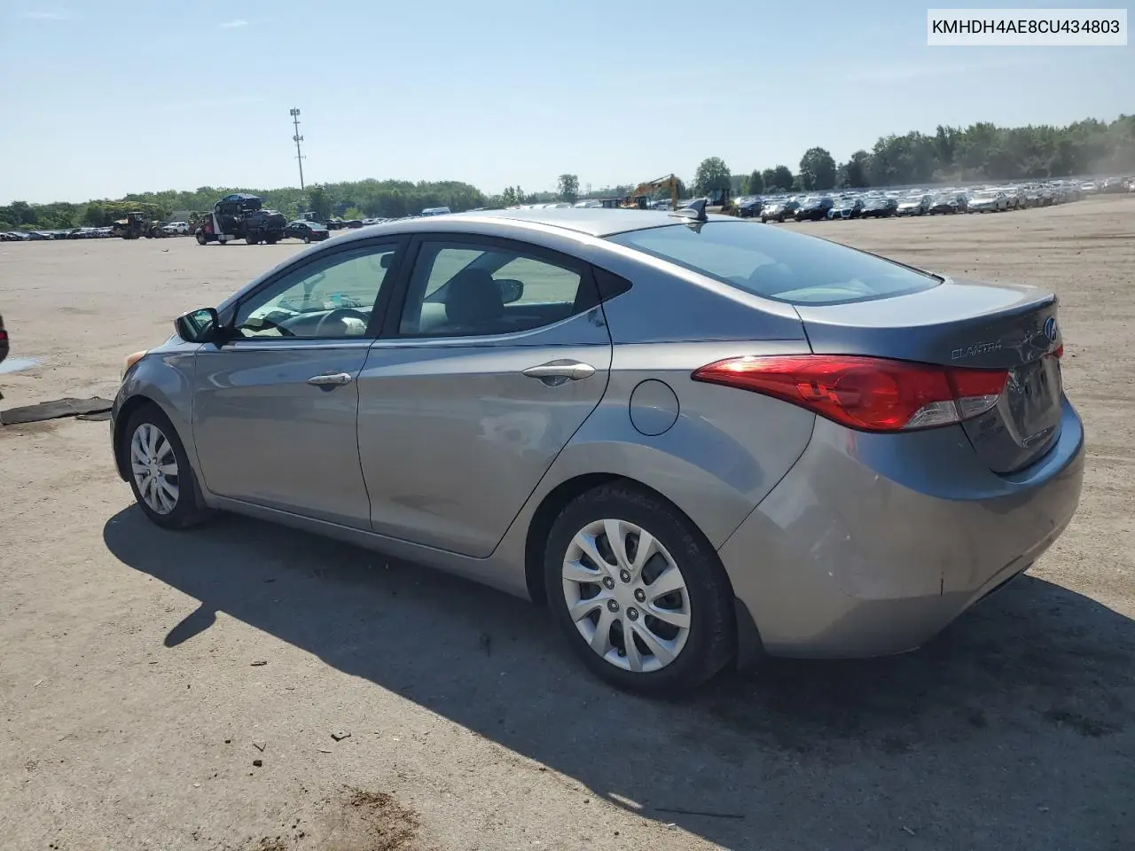 2012 Hyundai Elantra Gls VIN: KMHDH4AE8CU434803 Lot: 63223865