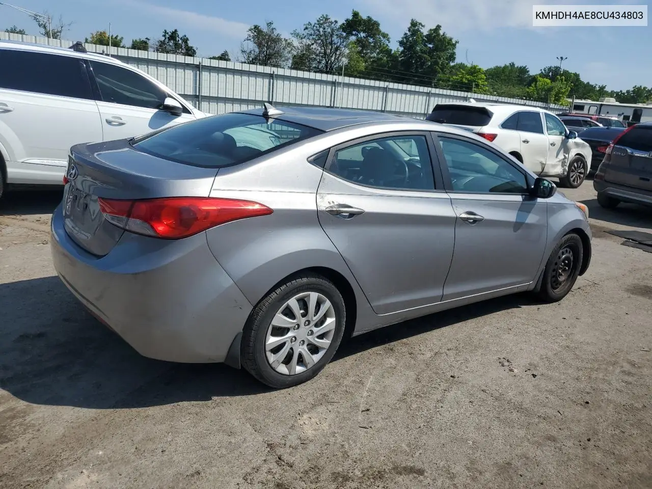 2012 Hyundai Elantra Gls VIN: KMHDH4AE8CU434803 Lot: 63223865