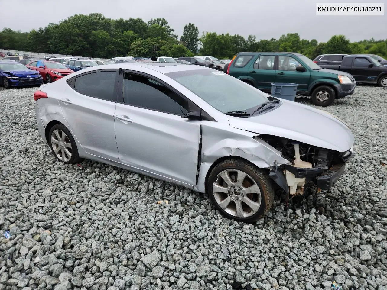 2012 Hyundai Elantra Gls VIN: KMHDH4AE4CU183231 Lot: 63235055