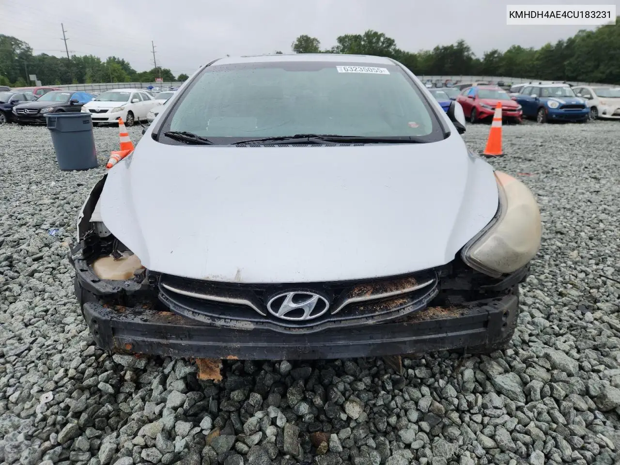 2012 Hyundai Elantra Gls VIN: KMHDH4AE4CU183231 Lot: 63235055