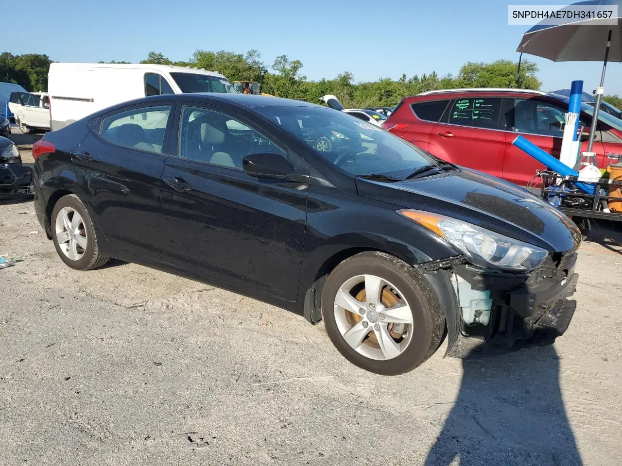 2013 Hyundai Elantra Gls VIN: 5NPDH4AE7DH341657 Lot: 56718695