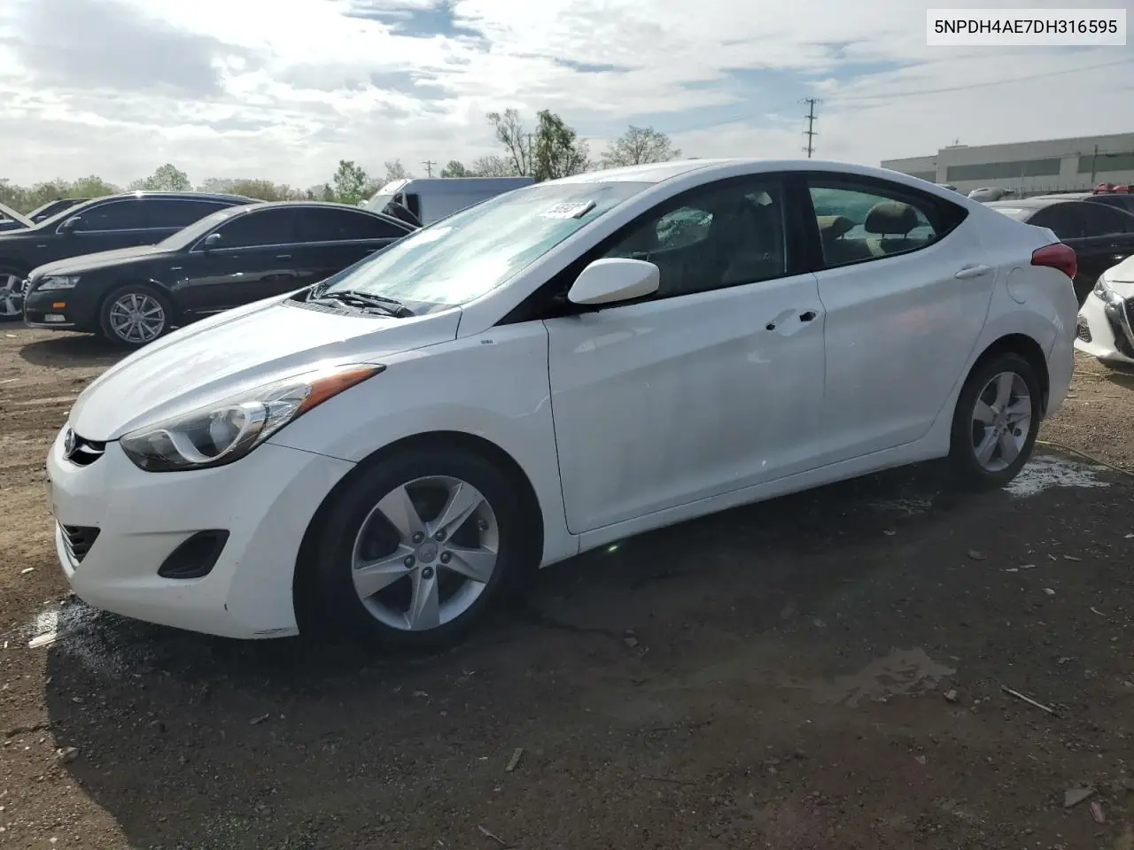 2013 Hyundai Elantra Gls VIN: 5NPDH4AE7DH316595 Lot: 56936585