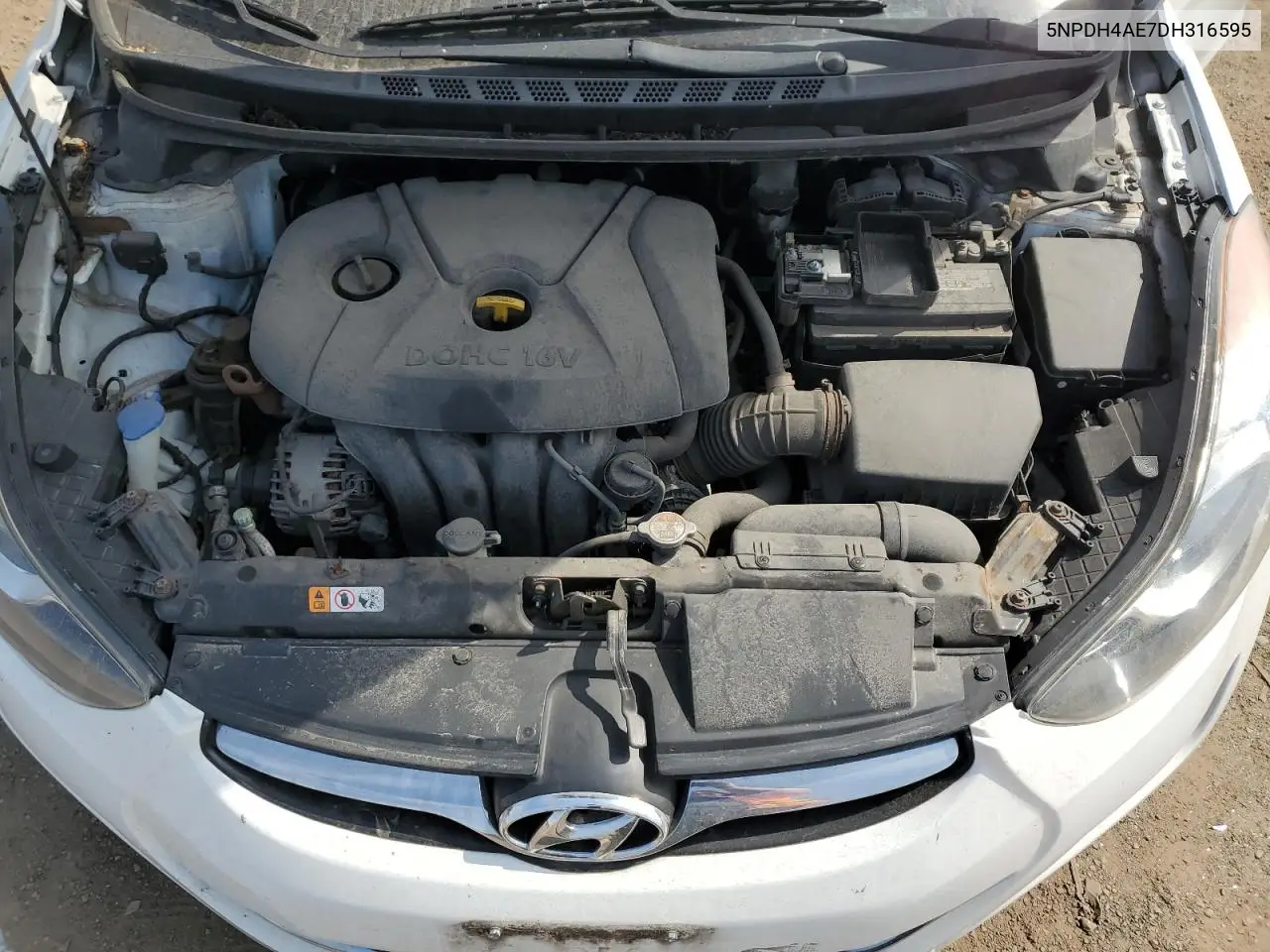 2013 Hyundai Elantra Gls VIN: 5NPDH4AE7DH316595 Lot: 56936585