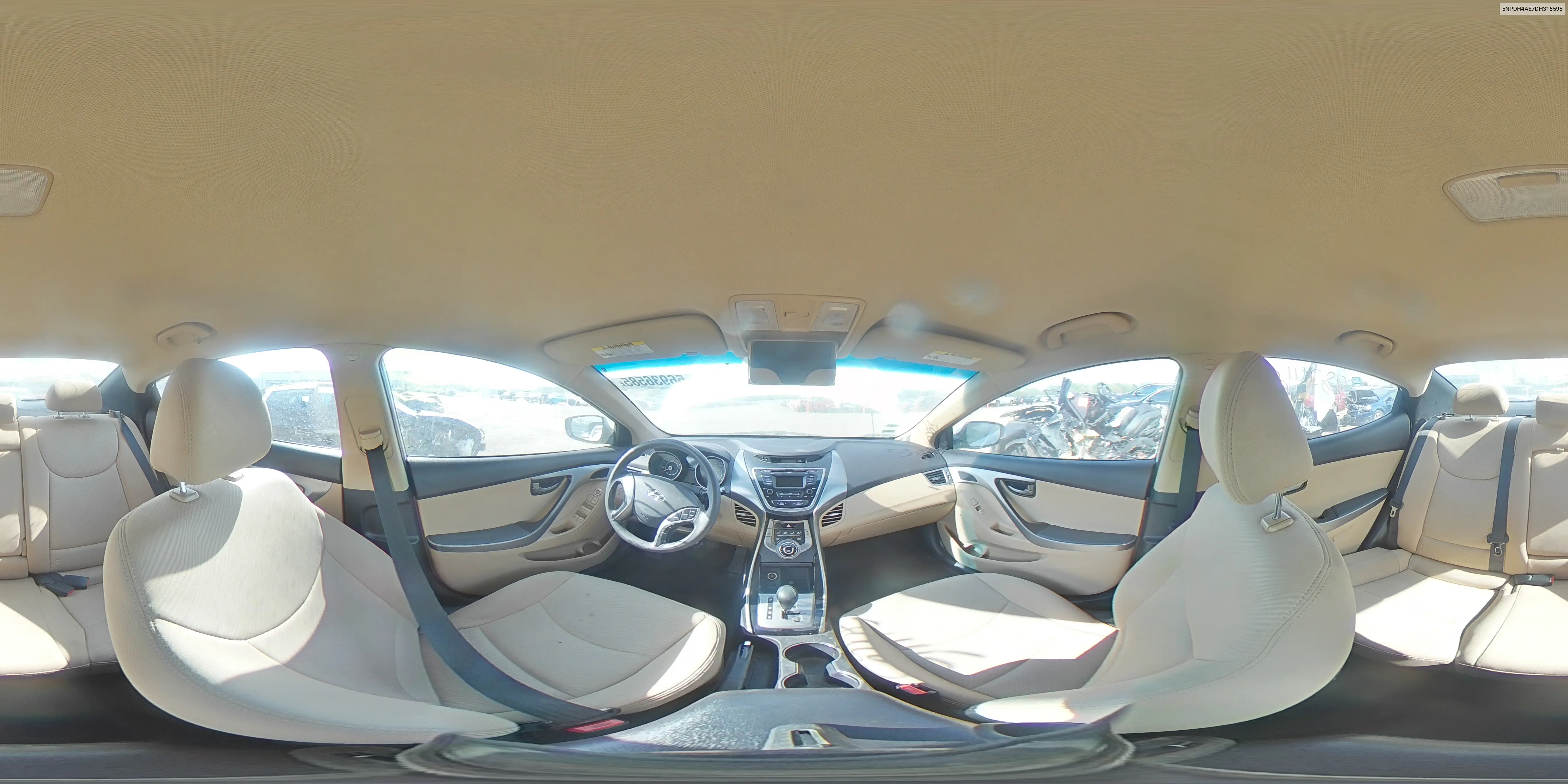 2013 Hyundai Elantra Gls VIN: 5NPDH4AE7DH316595 Lot: 56936585