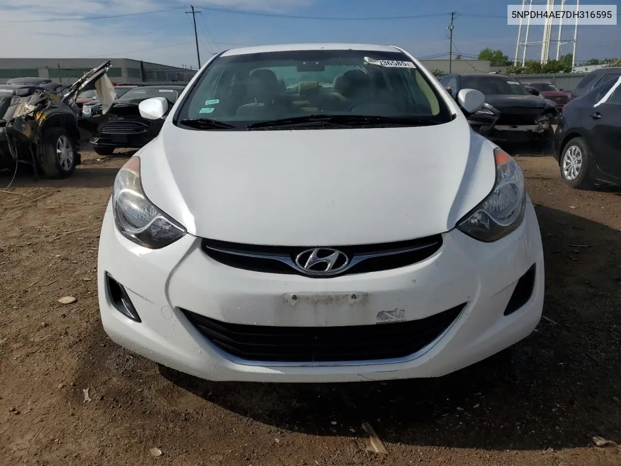 2013 Hyundai Elantra Gls VIN: 5NPDH4AE7DH316595 Lot: 56936585