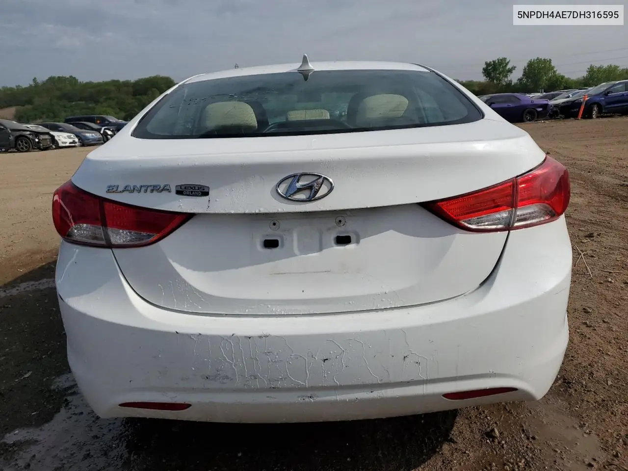 2013 Hyundai Elantra Gls VIN: 5NPDH4AE7DH316595 Lot: 56936585
