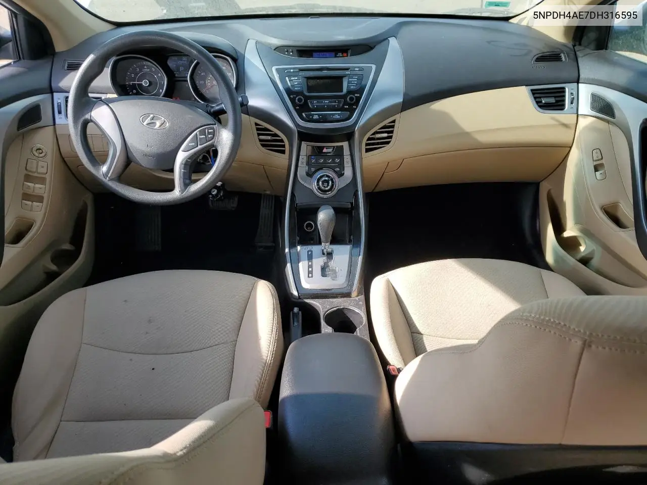 2013 Hyundai Elantra Gls VIN: 5NPDH4AE7DH316595 Lot: 56936585
