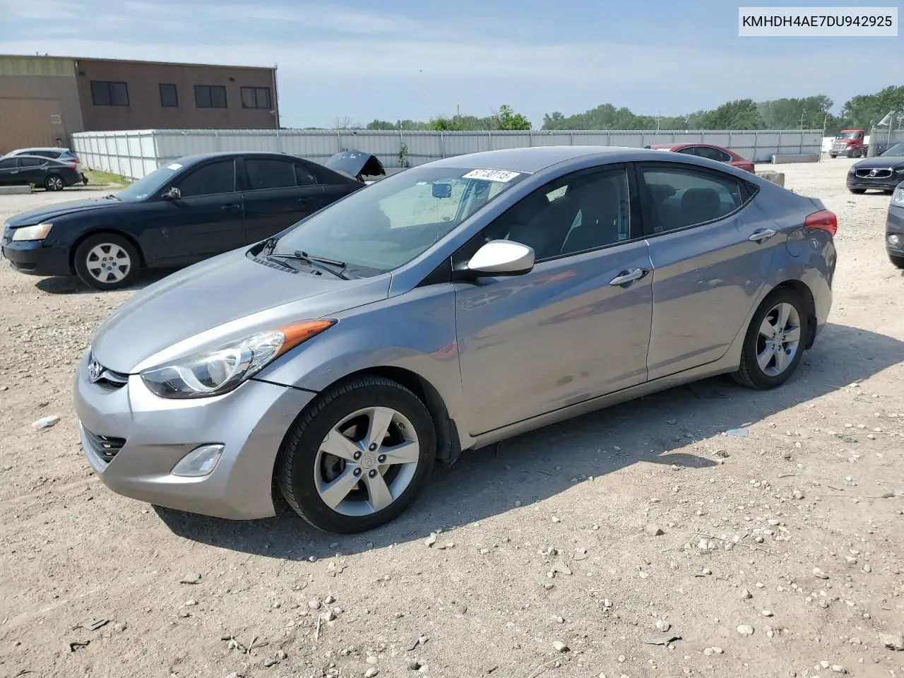 2013 Hyundai Elantra Gls VIN: KMHDH4AE7DU942925 Lot: 57130115