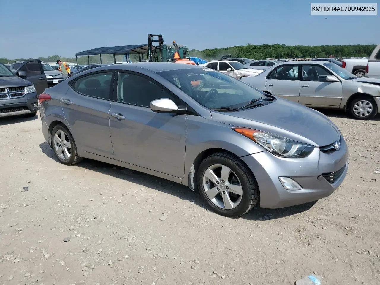 2013 Hyundai Elantra Gls VIN: KMHDH4AE7DU942925 Lot: 57130115