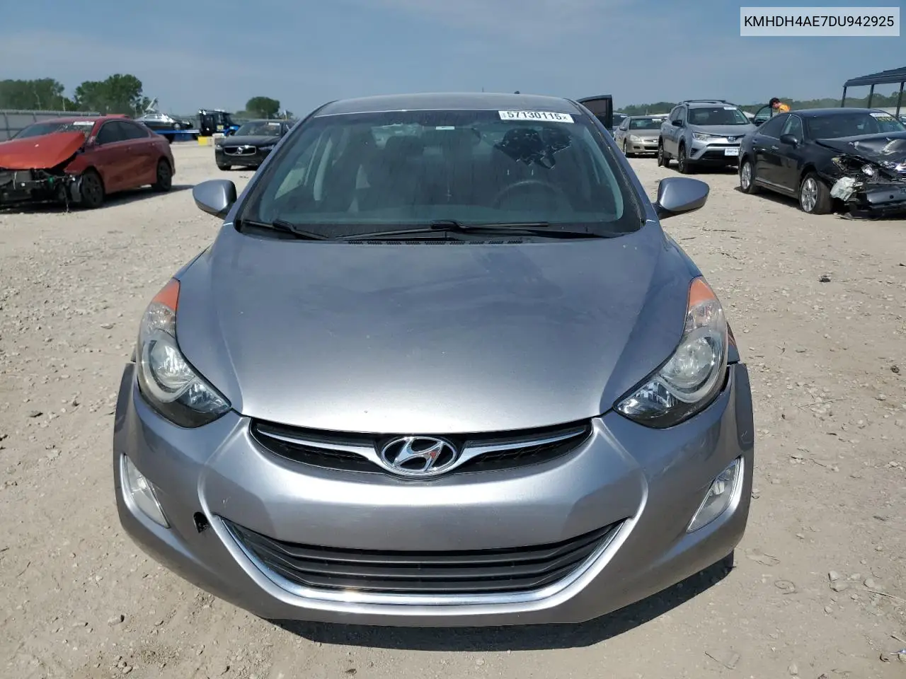 2013 Hyundai Elantra Gls VIN: KMHDH4AE7DU942925 Lot: 57130115