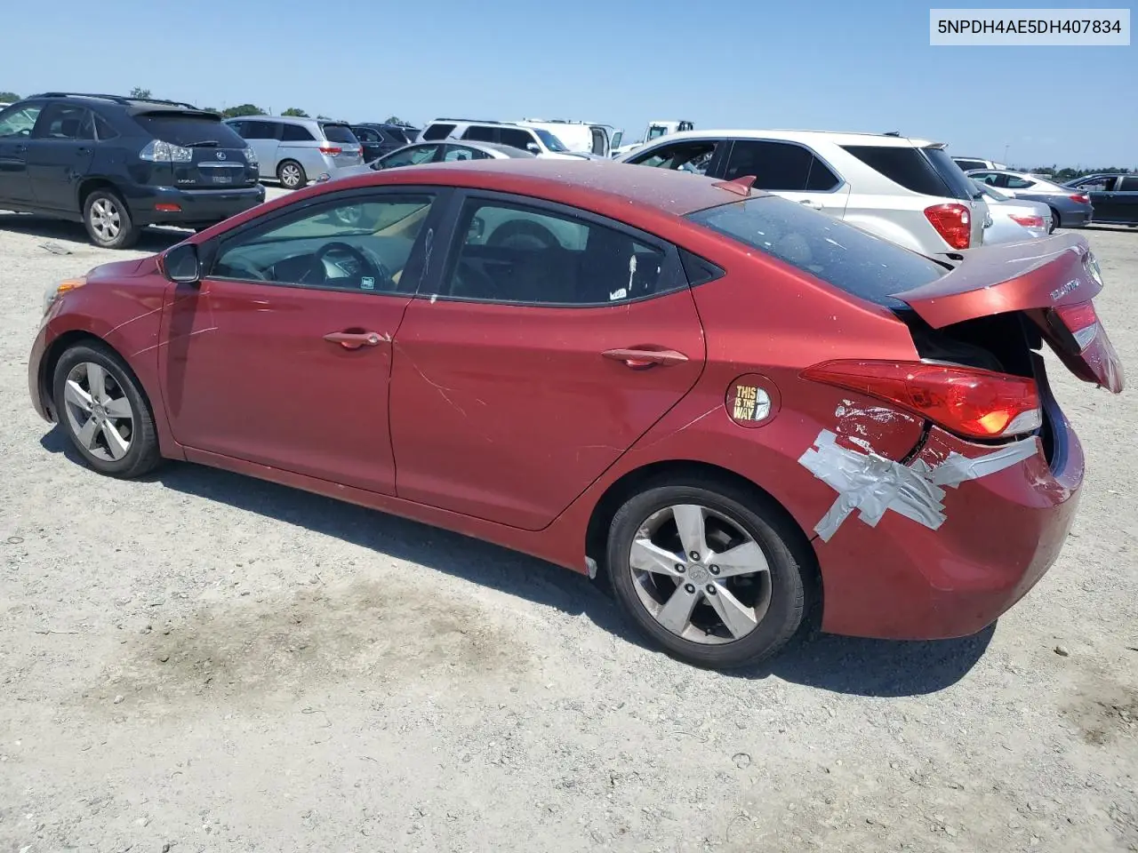 2013 Hyundai Elantra Gls VIN: 5NPDH4AE5DH407834 Lot: 58530755