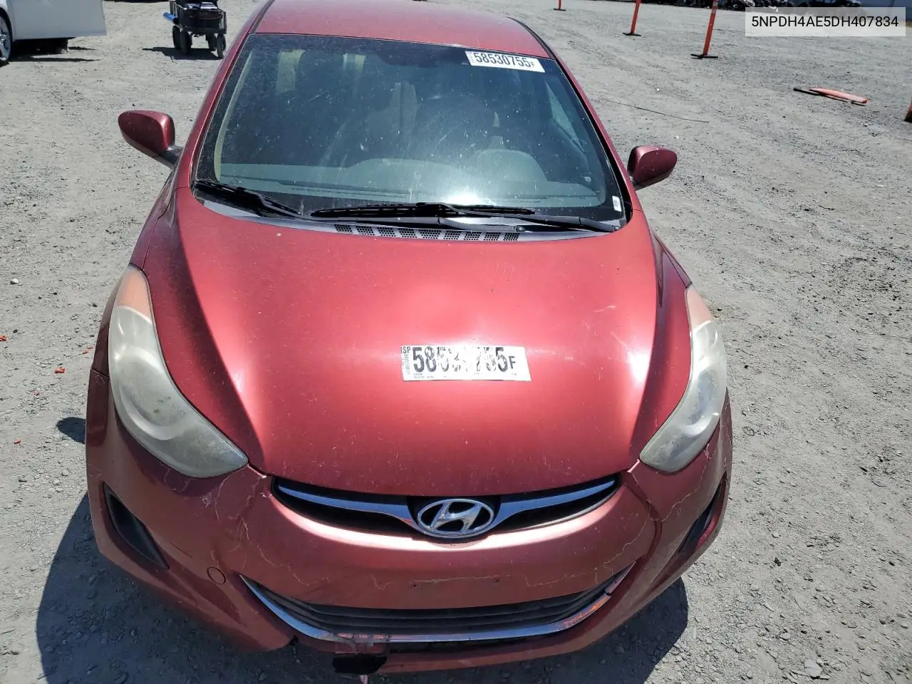 2013 Hyundai Elantra Gls VIN: 5NPDH4AE5DH407834 Lot: 58530755