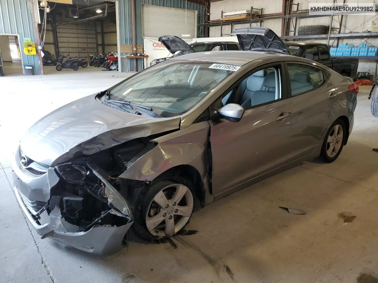 2013 Hyundai Elantra Gls VIN: KMHDH4AE9DU929982 Lot: 60419925