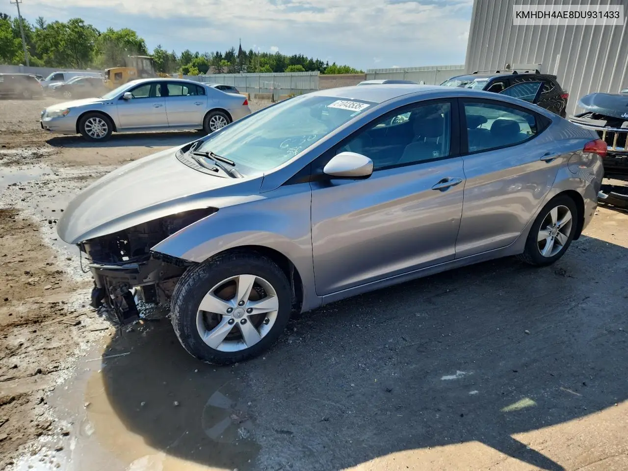 2013 Hyundai Elantra Gls VIN: KMHDH4AE8DU931433 Lot: 61043535