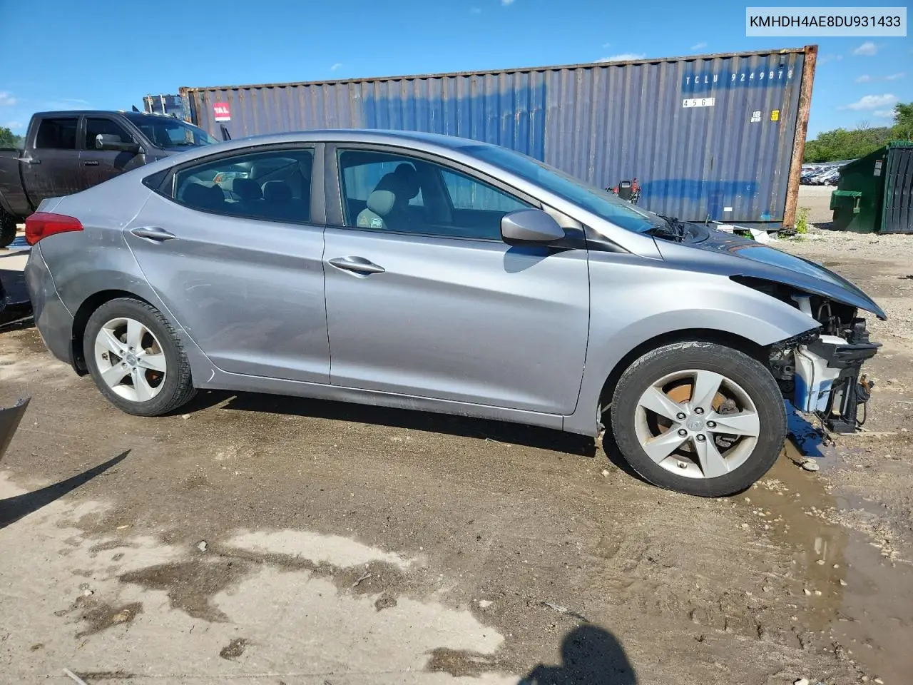 2013 Hyundai Elantra Gls VIN: KMHDH4AE8DU931433 Lot: 61043535